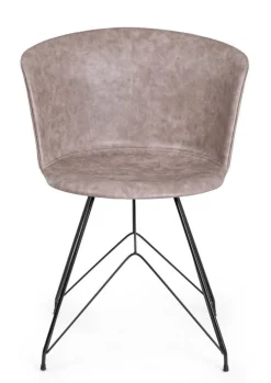 Best Bizzotto SEDIA IN ECOPELLE NERA - LOFT