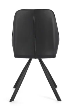 Hot Bizzotto SEDIA IN ECOPELLE NERA - MAXWELL