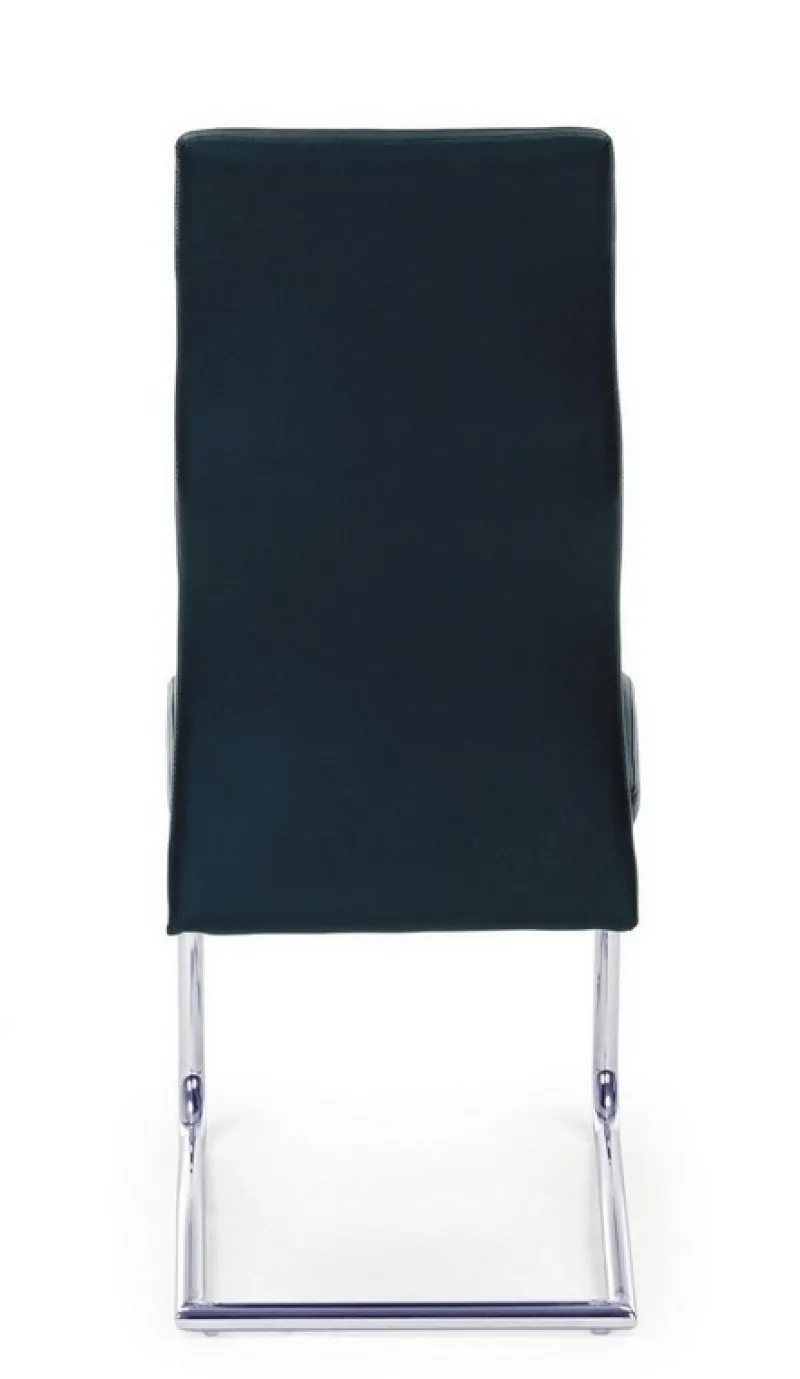 New Bizzotto SEDIA IN ECOPELLE NERA - THELMA