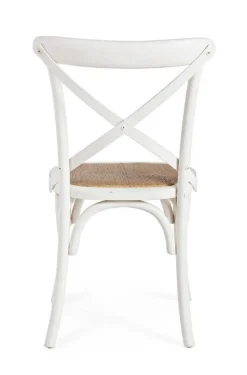 Sale Bizzotto SEDIA IN LEGNO BIANCA - CROSS