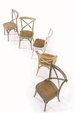 Online Bizzotto SEDIA IN LEGNO GRIGIO SCURO - CROSS