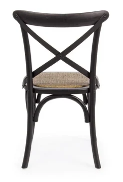 Sale Bizzotto SEDIA IN LEGNO NERA - CROSS