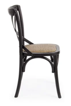 Sale Bizzotto SEDIA IN LEGNO NERA - CROSS