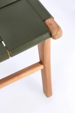 New Bizzotto SEDIA IN PELLE VERDE - JOANNA