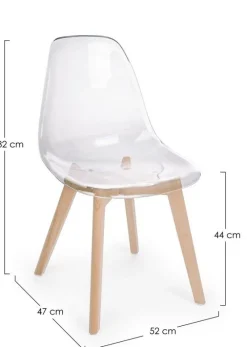 Sale Bizzotto SEDIA IN PLASTICA TRASPARENTE - EASY