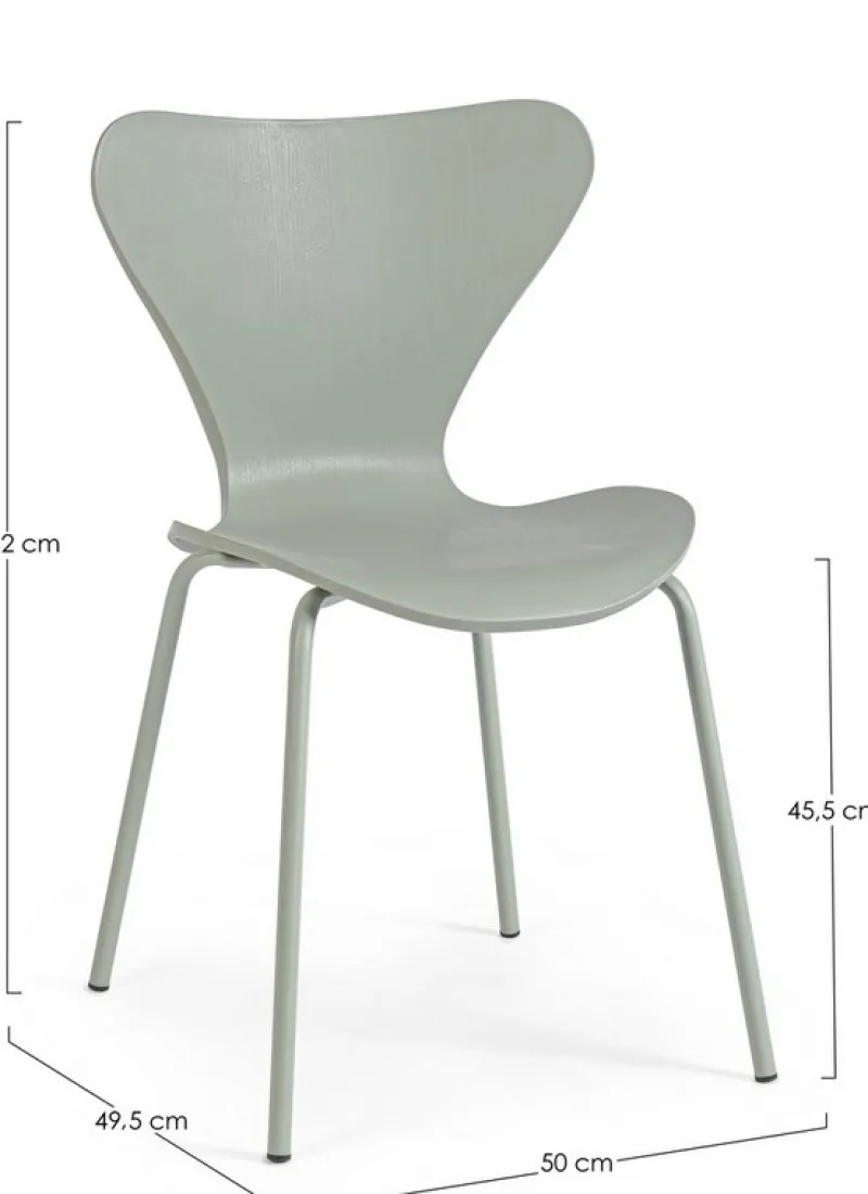 Discount Bizzotto SEDIA IN PLASTICA VERDE - TESSA