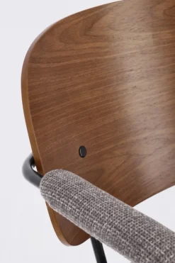 Discount Bizzotto SEDIA IN TESSUTO GRIGIO - SIENNA