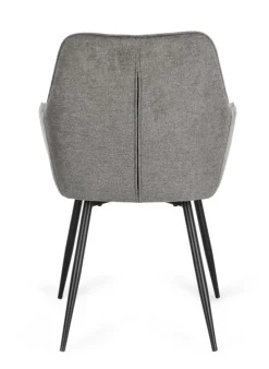 Clearance Bizzotto SEDIA IN TESSUTO GRIGIO SCURO - CORA