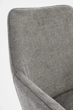 Clearance Bizzotto SEDIA IN TESSUTO GRIGIO SCURO - CORA