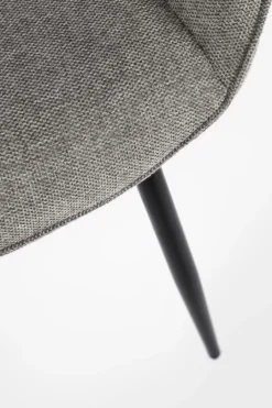 Clearance Bizzotto SEDIA IN TESSUTO GRIGIO SCURO - CORA