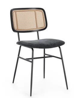 Bizzotto SEDIA IN TESSUTO GRIGIO SCURO - GLENNA