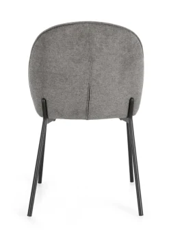 Bizzotto SEDIA IN TESSUTO GRIGIO SCURO - WENDY