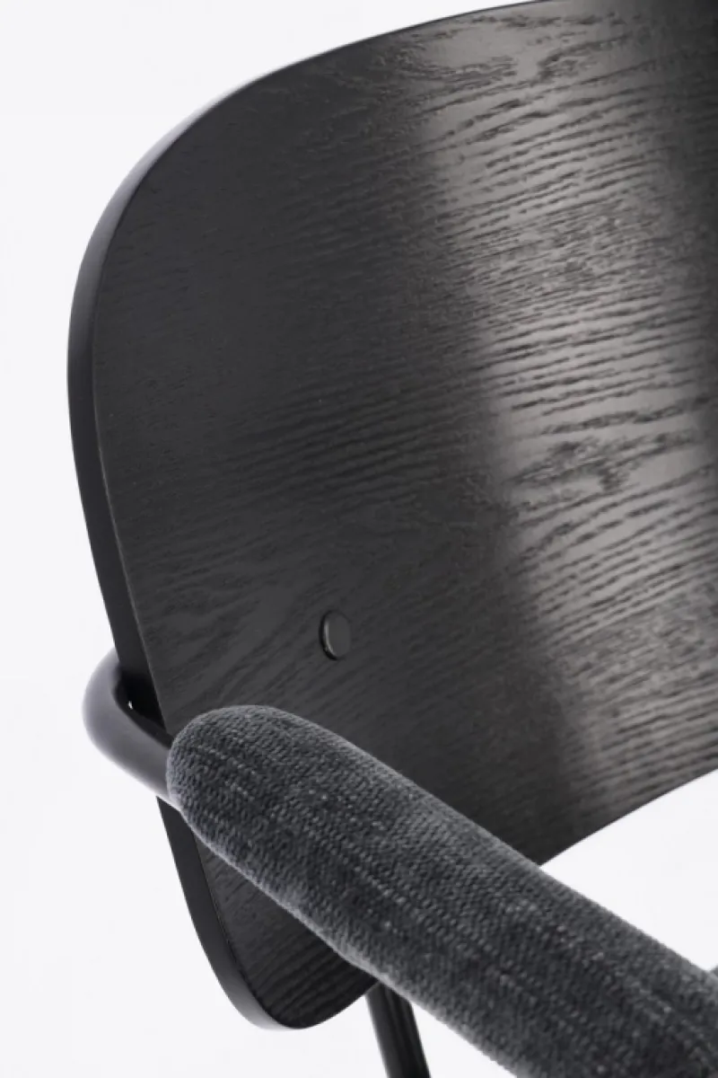 Best Bizzotto SEDIA IN TESSUTO GRIGIO SCURO - SIENNA