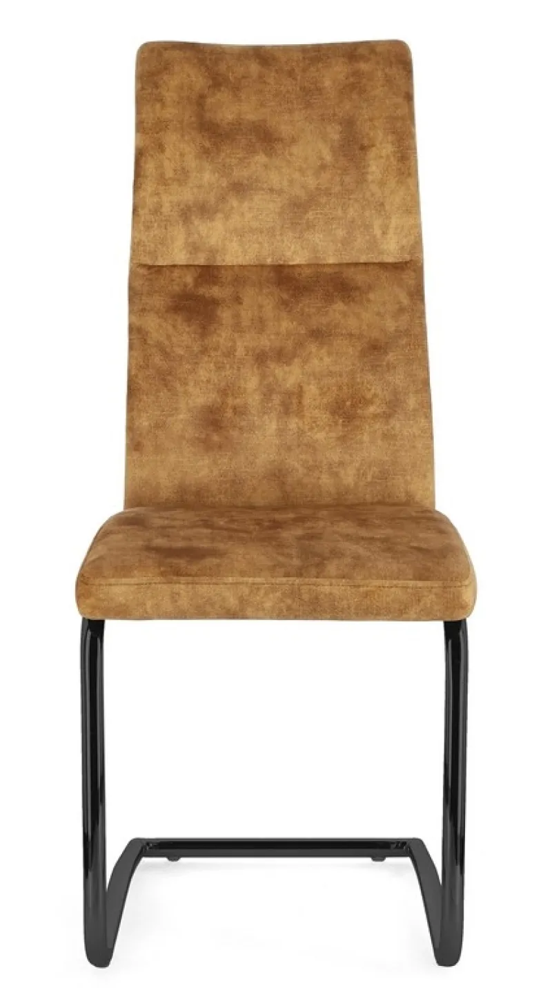 Discount Bizzotto SEDIA IN VELLUTO GIALLO - THELMA