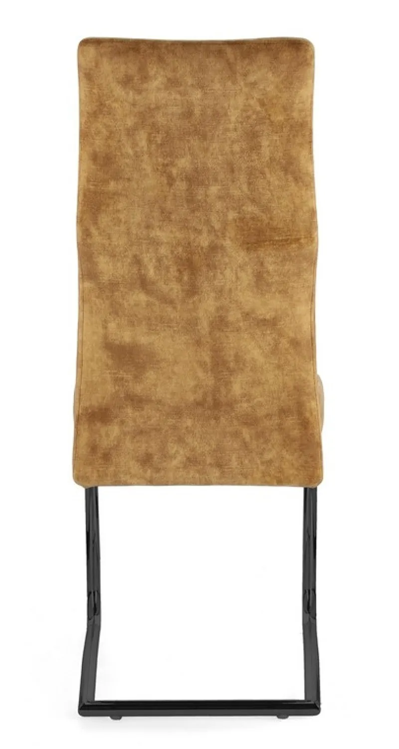 Discount Bizzotto SEDIA IN VELLUTO GIALLO - THELMA