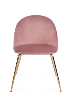 Outlet Bizzotto SEDIA IN VELLUTO ROSA - TANYA