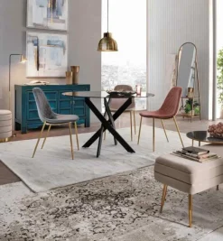 Online Bizzotto SEDIA IN VELLUTO ROSA - TERRY