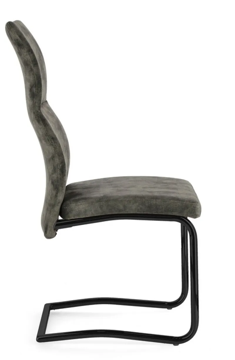 Bizzotto SEDIA IN VELLUTO VERDE - THELMA