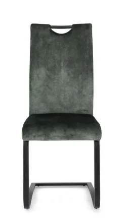 New Bizzotto SEDIA IN VELLUTO VERDE SCURO - KENNETH