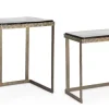 Best Bizzotto SET 2 TAVOLINI FINITURA OTTONE - ZAYLA