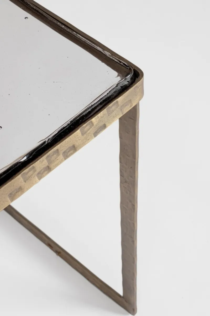 Best Bizzotto SET 2 TAVOLINI FINITURA OTTONE - ZAYLA