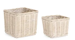 Hot Bizzotto SET2 CESTA RANDY QU SBIANCATO