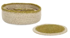 Discount Bizzotto SET1 CESTINO GIANG-4 S.BICCHIERE NAT SEN