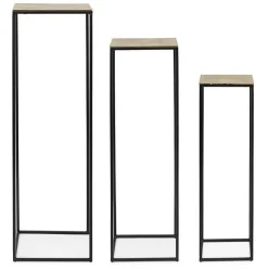 Clearance Bizzotto SET3 PORTA PIANTA IN ALLUMINIO - AMIRA