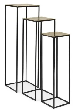 Clearance Bizzotto SET3 PORTA PIANTA IN ALLUMINIO - AMIRA