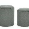 New Bizzotto SET2 POUF C-CONT SASHA C-VASS DARK
