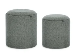 New Bizzotto SET2 POUF C-CONT SASHA C-VASS DARK