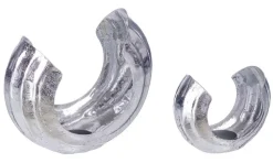 Outlet Bizzotto SET2 P.TEALIGHT HARSHA ARGENTO