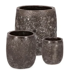 New Bizzotto SET3 P.VASO DUYEN TO RUSTY