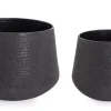Best Bizzotto SET2 P.VASO KENAR TO NERO BASSO