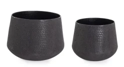 Best Bizzotto SET2 P.VASO KENAR TO NERO BASSO