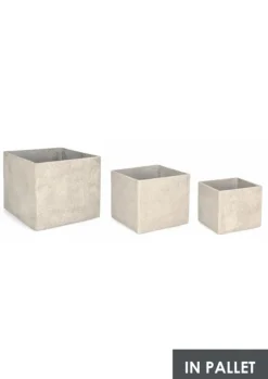 Online Bizzotto SET3 P.VASO MEILI QUADRATO ALTO BEIGE