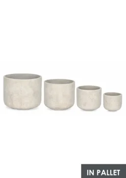 Hot Bizzotto SET4 P.VASO MEILI TONDO BEIGE