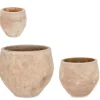 Bizzotto SET3 P.VASO MINH BOMB TERRACOTTA BRUNITA