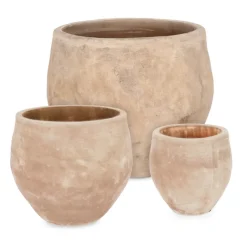 Bizzotto SET3 P.VASO MINH BOMB TERRACOTTA BRUNITA