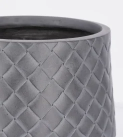 Sale Bizzotto SET2 P.VASO RHOMBUS BOMB BASSO ANTRACITE