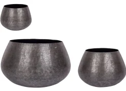 Clearance Bizzotto SET3 P.VASO VARANASI TO NERO