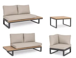 Outlet Bizzotto SET SALOTTO ANG. C-C ZELMAR ANTR. YK13