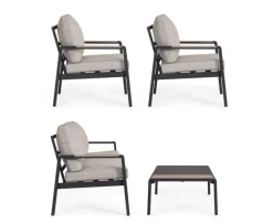 Bizzotto SET4 SALOTTO C-C ELNA ANTRACITE LH32