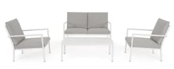 New Bizzotto SET4 SALOTTO C-C KONNOR BIANCO CX21