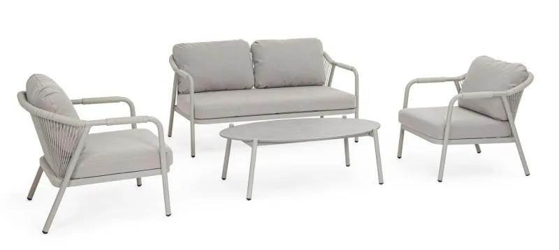 Outlet Bizzotto SET4 SALOTTO C-C MIRAVET SATURN