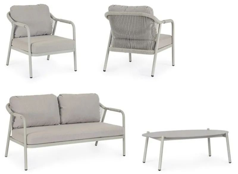 Outlet Bizzotto SET4 SALOTTO C-C MIRAVET SATURN