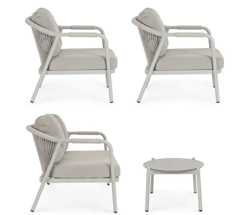 Outlet Bizzotto SET4 SALOTTO C-C MIRAVET SATURN