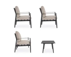 Hot Bizzotto SET4 SALOTTO C-C NEBULA ANTRACITE YK13