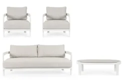 Sale Bizzotto SET4 SALOTTO IN CORDA PER ESTERNO BIANCO WG20 - PRESLEY