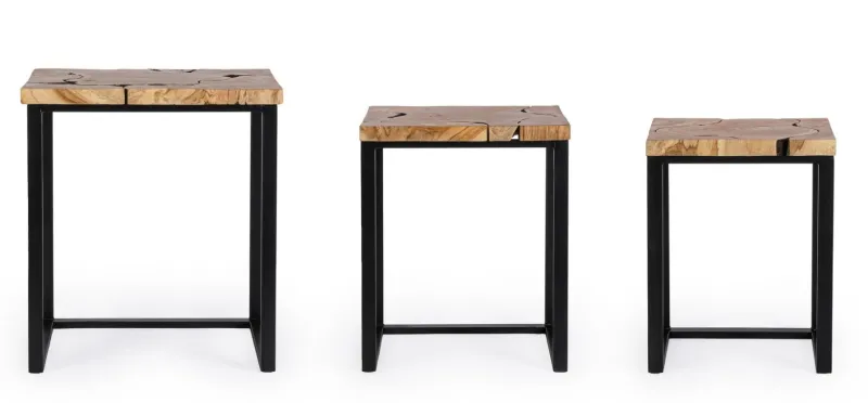 Online Bizzotto SET3 TAVOLINI- ELWOOD